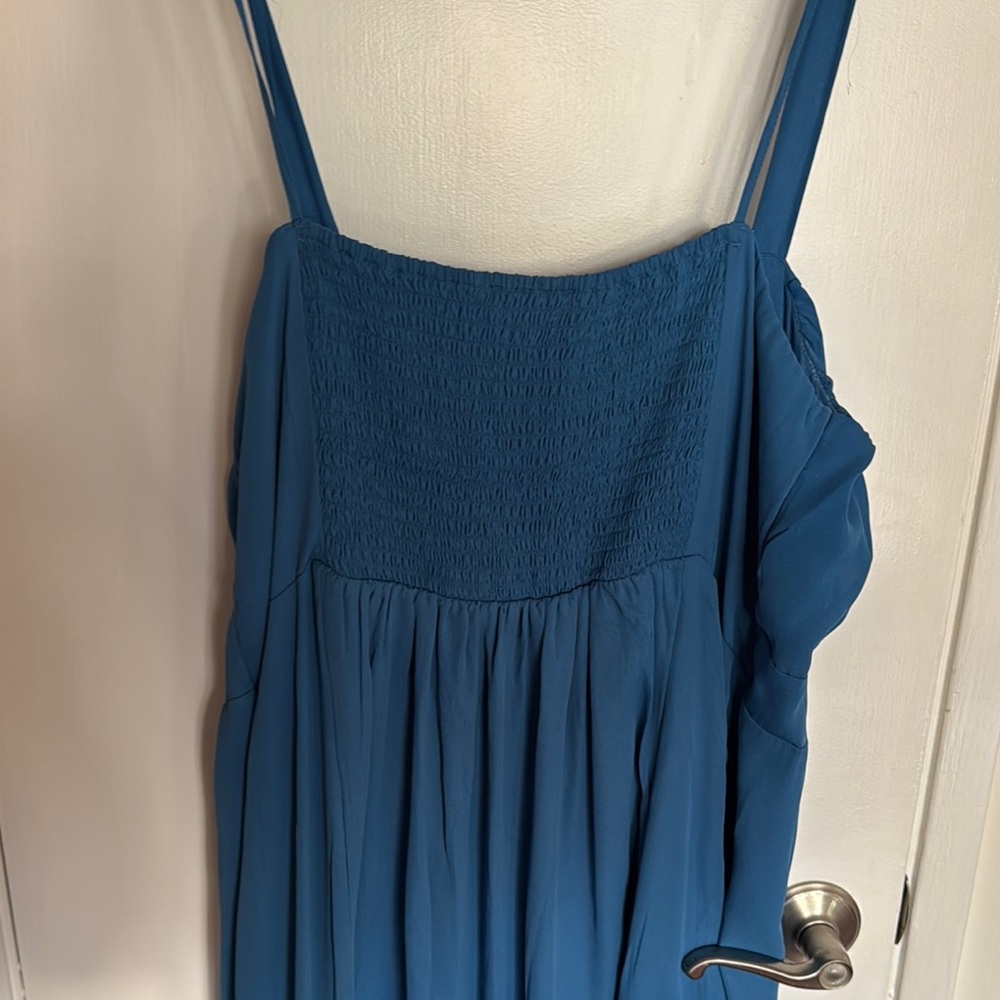 Blue Button-Down Dress - Picture 4 of 4